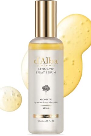 d'alba Piedmont Italian White Truffle First Aromatic Spray Serum, Fragrant VEGAN Glowy Antioxidant Face Mist, Deep Hydration Skin Firmness, Korean Skin Care (405 floz)