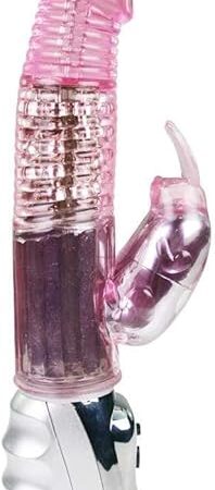 Dual-Action Rotating Rabbit Vibrator with 7 Rows of Non-Jamming Beads, G-Spot & Clitoral Stimulation