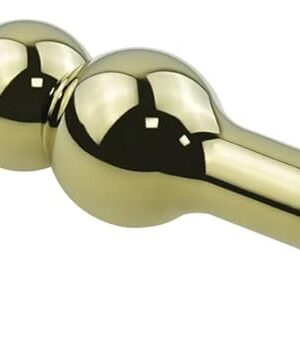 Anal Beads Jewelry Metal Butt Plug Anal Trainer Toy Fetish Anal Plug Sex Tools for Couple(Gold)