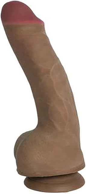 Wildfire Realistic Dildo Cyberskin Ultra-soft Lifelike Cock Penis with Suction Cup for Hands-free Play 8 Inch