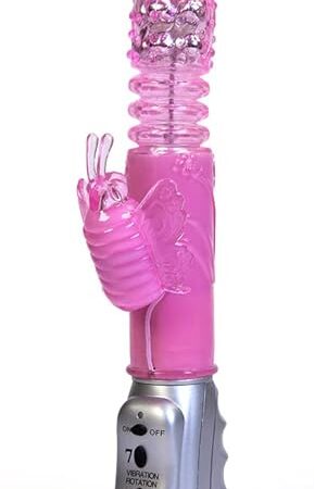 Eden Thrusting Butterfly Vibrator - Vibrator Sex Toy - G-Spot Rotating Beads & 7 Clitoral Vibration Modes, Life-Like TPR Material, Dual Motor Sex Toy for Powerful Sensations