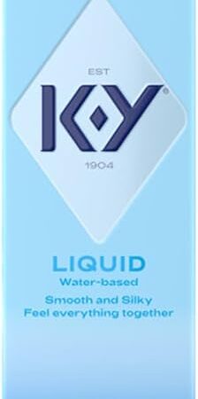 K-Y Liquid Classic Water-Based Body Friendly Formula 4.5 Fl Oz Personal Lubricant for Wetter Sex for Men, Women and Couples & Safe to Use with Latex Condoms