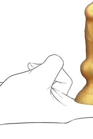 3.85 Inch Mini Knot Dildo Animal Dog Dildo Sex Toys, Small Slim Knotted Dildo Fantasy Realistic Dildos for G Spot Stimulation, Strong Suction Cup Anal Plug Adult Sex Toy for Women Man Couple Pleasure