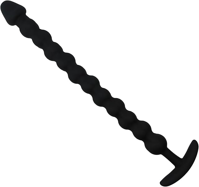 1653 inch Super Long Anal Beads Butt Plugs with 12 Anal Balls Flexible Silicone Anal Chain Anal Trainer Dildo Extra Long Anus Dilator Anal Bead Anal Dildo for Men Women Anal Sex Toys (L)