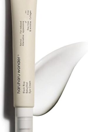 Haruharu Wonder Black Rice Bakuchiol Eye Cream 067 floz / 20ml | Anti-Aging, Wrinkle Care, Natural Retinol Alternative | Cruelty Free, EWG-Green