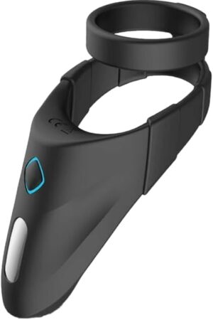Vibrating Rechargeable Silicone Penis Ring and Taint Stimulator