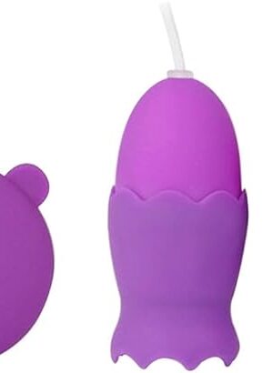Vibrator Double Egg Vibrator Clit Licking Tongue G Spot Vagina Anal Sex Toy for Women for Couples Vibrating Egg Ball USB Pocket Wired Multi-Frequency, Purple