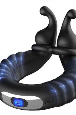 Vibrating Penis Ring for Couples with 10 Vibration Modes,Adult Sex Toys Cock Ring for Stronger Erection Stimulating Pleasure Enhance Massager Mens Vibrator(Black)