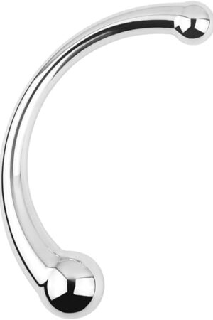 Double Head Anal Plug Prostate Wand Stainless Steel Double G-spot Massage Ended Dildo Butt Plug for Male Female Couple Anal Sex Toy