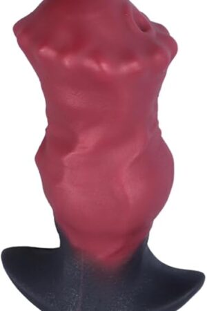 579" Large Butt Plug Horse Dildo Anal Sex Toy, Huge Anal Plug Prostate Plug Big Silicone Butt Plug Trainer, Anal Plug Wearable Soft Long Anal Dilator for Beginner Advanced Men Women Couple Gay (Red)