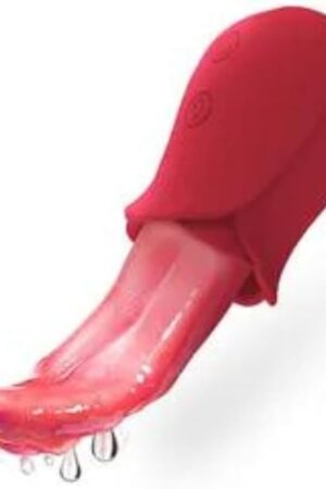 Female Realistic Tongue Licking Rose Vibrators Sex Toys for Adult Women with G spot Clitoris Stimulator Nipple Massager