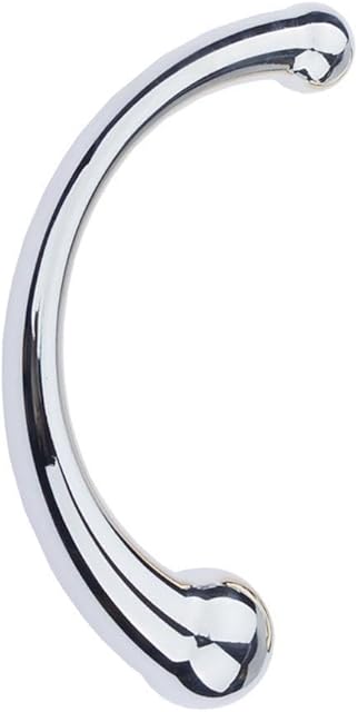 Double-Ended Dildo, Massage Wand Sex Anal Plug G Spot Metal Anal Bead, Solid Metal Curved Dual Ended Masturbation Adult Sex Toy for Couple (Small 71" & 13,4oz)