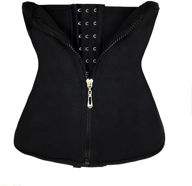 Women's Waist Trainer PU Belt Underbust Corsets Zipper Fashion Waist Cincher Long Torso Shapewear Bustier Lingerie