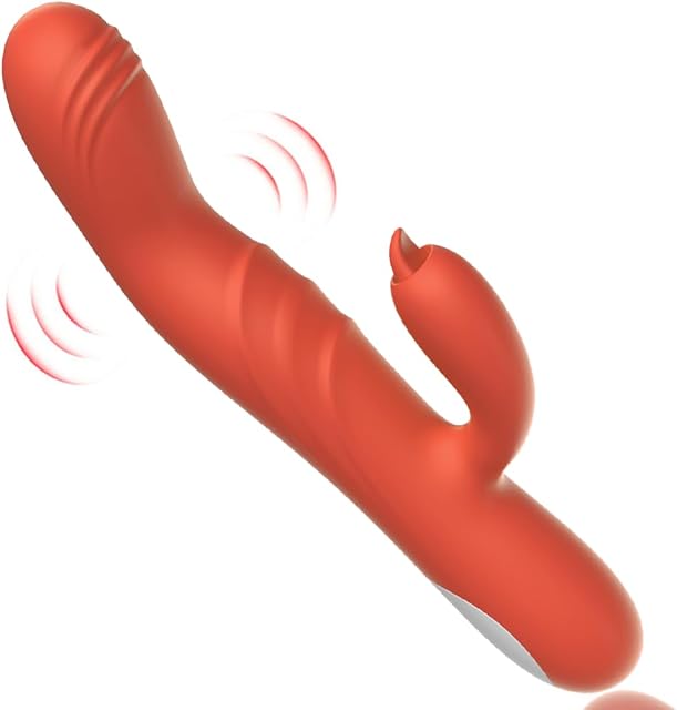 Finger Vibrator G Spot Vibrator Adult Sex Toys for Women and Games Waterproof Quiet Silicone Realistic Dildo Vibrators with 8 Strong Vibration Modes Couples Sex Toys Personal Massager