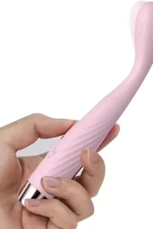 Heating G-Spot Vibrator Finger Shaped Vibes Nipple Clitoris Clit Stimulation, Slim Vibrating Heated Dildo G Spot Stimulator Waterproof Adult Toys Gift for Women Pleasure Couples, Pink