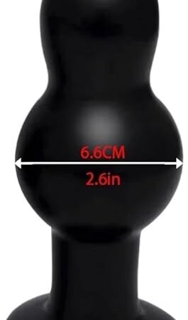 Huge Anal Sex Toys Large Butt Plug Dilator Prostata Massager for Men Woman Gay Adult Anus Stimulator (Color : Black XL)