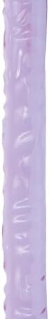 Doc Johnson Crystal Jellies - Double Dong -18 Inch - 18 Inches Wide - Double Sided Dildo - Proudly Made In America - Purple
