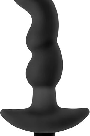 Blush Novelties Anal Adventures Prostate Massager 03 - Platinum Cured Puria Silicone - Ultrasilk Smooth - Rechargeable 10 Vibrating Function 6 Inch Anal Butt Plug Stimulator Vibrator Sex Toy