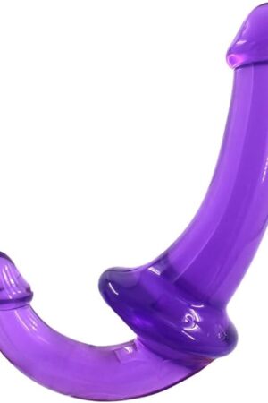 Anal Dildo - Double Ended Strapless Strap On Dildo, Soft Silicon Double Headed G Spot Dildo, Double Penetration Women Lesbian Sex Toy, Waterproof Adult Dildo for Hands-Free Play