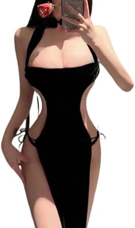 Women's Chinese Cheongsam Cosplay Sexy Nightdress Anime Lingerie Pajamas