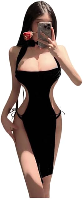Women's Chinese Cheongsam Cosplay Sexy Nightdress Anime Lingerie Pajamas