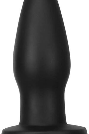 3 Sizes of Smooth Black Bullet Shape Anal Plug with Suction Cup Silicone Butt Plugs Butt Dildo Adult Sex Toy for Women Men - S