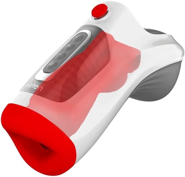 Automatic Male Masturbator Adult Sex Toys Leten Air Blast Blowjob Simulator Milking Machine with 3 Sucking & Vibrating Modes & 7 Frequency & Flow Control Valve, Penis Massage Stimulator Pocket Stroker