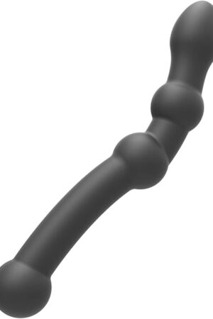 Anal Beads Butt Plug Prostate Massager G-spot Vaginal Stimulation Silicone Anal Plug Anal Dildo Handle Round Head Anal Training Sex Toys for Men Women (8.85 inch)