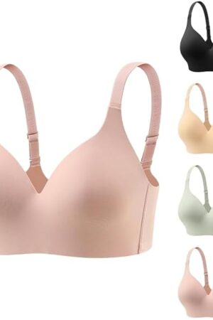 Wireless Bras for Women Seamless Full Coverage No Underwire Bras High Support Sports Bras Push Up Tshirt Bra Bralettes