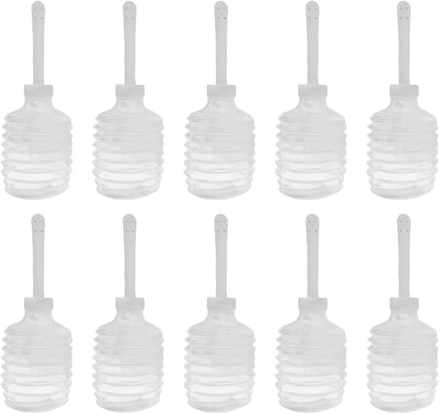 Artibetter 10pcs Disposable Enema Douche Applicator Bottle Vaginal Douche Anal Applicator for Women Men 200ml (Transparent)