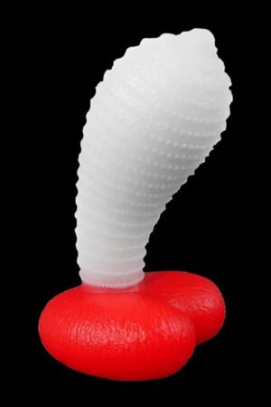 Cute Heart Butt Plug,Red Silicone Anal Plug with Bumps,Monster Adult Sex AnalToy,Fantasy Sex Gifts,S&M Anal Trainer,Bomb Plug,Anal Expander Training Masturbation for Men Women Lesbian Gay and Couples