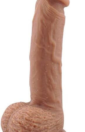 9 Inch Silicone Realistic Dildo Soft Large Dildos for Women with Strong Suction Cup for Hands-Free, Flexible Lifelike Dual Density Penis with Curved Shaft for women's big toys adult