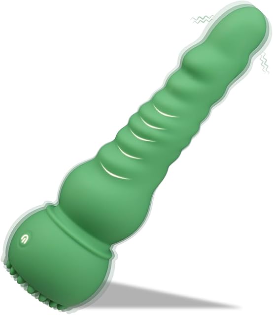 AV Vibrator Wand Dildo Clitoral Stimulator Sex Adult Toys, 10 Powerful Vibration Modes Massager G-spot Anal Rechargeable Silicone Waterproof Dildo,Monster Sex Toys for Women Couples