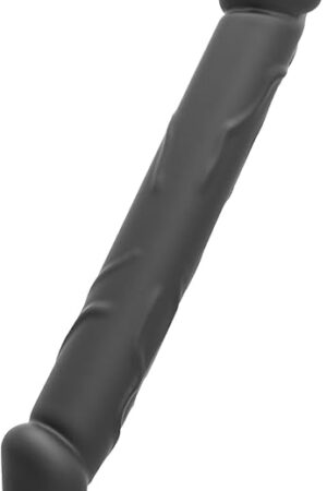 Double Sided Dildo Silicone Anal Plug with Handle Realistic Veins and Vivid Glans Anal Trainer G-Spot Sex Toys Prostate Massager for Men and Women Adult Erotic Toy (B)