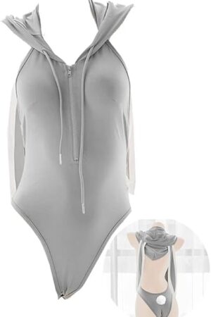 Anime Lingerie Sexy Bunny Cosplay Costume Kawaii Maid Outfit Japanese Cute Roleplay Bodysuit Lolita Hoodie