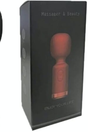 Flooseca Super Mini,Powerful AV Vibrator,Portable G Spot Clit Stimulator Vibrators, Wand Massager Sexy Toys for Adults with 10 Vibration Modes(Black)