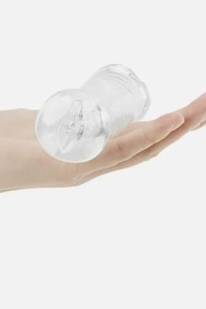 Clear Mini Ribbed Male Masturbator Sleeve SL32937