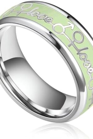 FST 118in Stainless Steel Cock Ring Glow in The Dark Stimulates Testicles Delayed Ejaculation Penis Ring Increases Orgasm Longer Harder Stronger Erection Glans Rings Adult Sex Toys for Men
