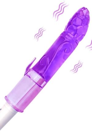 Crystal Flirt Stick,Vibrating Beads Anal Plug Waterproof G-spot Anal Sex Toy for Men, Women and Couples (1)