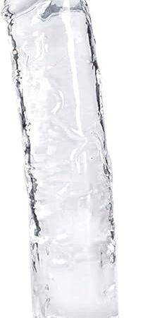8.66 Inch Realistic Dildo, Clear Dildo with Suction Cup for Women Masturbator G Spot Clit Vaginal Stimulator Men Anal Adult Sex Toys