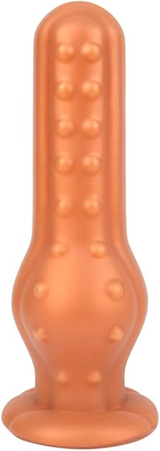 FST Ultra Soft Liquid Silicone Butt Plug with Strong Suction Cup and Massage Particles for Male Prostate Stimulation Women Vaginal Masturbation Sex Toy (L)