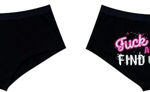 2Pack Booty Shorts Sexy Printed Women's Hot Pants Cotton Wear Briefs Ladies Lingerie Panty with Words