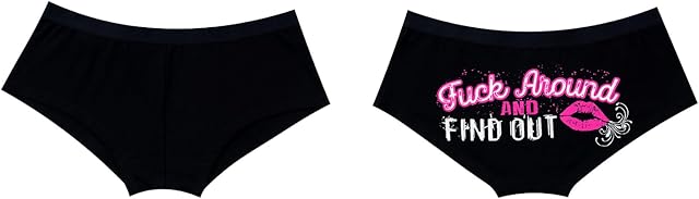 2Pack Booty Shorts Sexy Printed Women's Hot Pants Cotton Wear Briefs Ladies Lingerie Panty with Words
