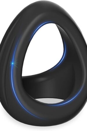 Cock Penis Rings 3 in 1 Ultra Soft Stretchy Enlargers Erect Support Ring for Erection Enhancing, Long Lasting Stronger Strechy Mens Chastity Adult Sex Toys for Men Couple