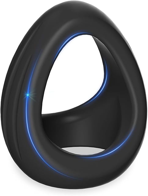 Cock Penis Rings 3 in 1 Ultra Soft Stretchy Enlargers Erect Support Ring for Erection Enhancing, Long Lasting Stronger Strechy Mens Chastity Adult Sex Toys for Men Couple