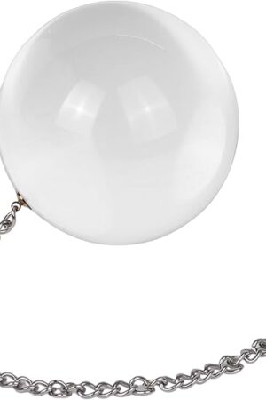 Anal Ball Plugs Large Glass Butt Plugs with Metal Safety Chain Anus Dilator Anal Sex Toys for Advanced Women Men (XXXL)