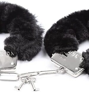 Hand Cuffs Set Couple Handcuffs Fuzzy Handcuffs Fluffy Handcuffs Plush Thickening Handcuffs