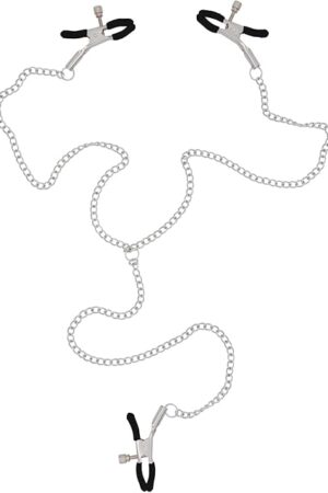 Adjustable Nipple Clamps Pressure Body Nipple Chain for Women Men BDSM Toys for Couple