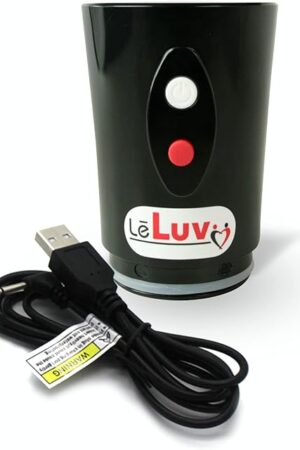 LeLuv Replacement Rechargable Head with USB Chord for Eros Electric Penis Pump - Black