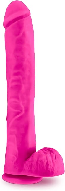 Eden Adult Sex Toys - Dual Density Monster Dildo - 14 Inch Long - Realistic Big Penis with Suction Cup for Clitoral G-Spot & Anal Stimulation - Strap-On Compatible for Women Men & Couples Play - Pink